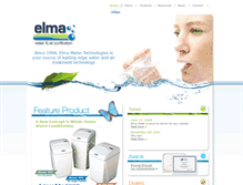 Tablet Screenshot of elmawater.com